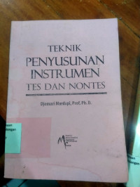 Image of Teknik Penyusunan Instrumen Tes dan Nontes